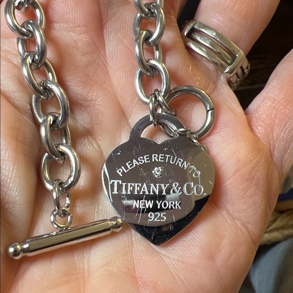 Silver Heart Charm Bracelet and Necklace Set - Picture 9 of 11